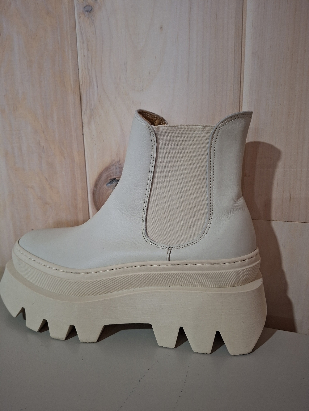 L'Intervalle Leather Monolith Chunky Platform Combat Ankle Boot Booties Size 39